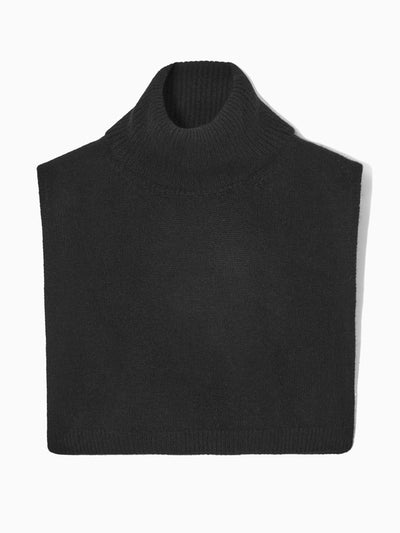 Cos Open-side cashmere-blend roll-neck vest at Collagerie