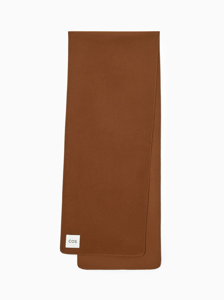 Oversized double-faced wool scarf Accessories Cos    - Collagerie