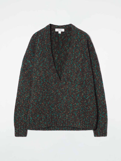 Cos Oversized chunky flecked wool jumper at Collagerie