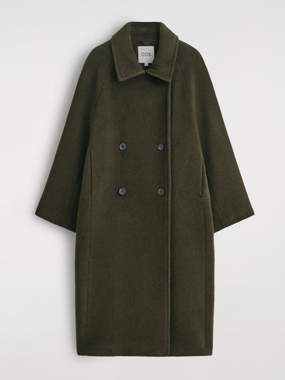 Cos Oversized double-breasted wool coat at Collagerie