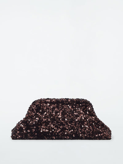 Cos Oversized sequined framed clutch at Collagerie