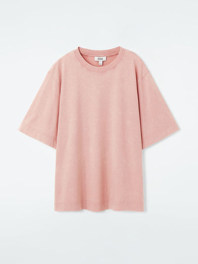 Cos Oversized garment-dyed t-shirt at Collagerie