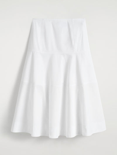 Cos Panelled cotton midi skirt at Collagerie