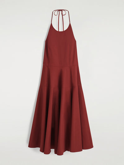 Cos Pima cotton halterneck dress at Collagerie