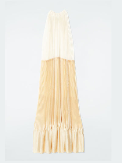 Cos Plissé halterneck maxi dress at Collagerie