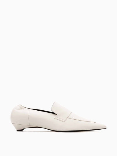 Cos Pointed leather kitten-heel loafers at Collagerie