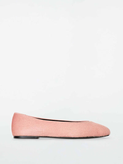 Cos Pony hair ballet flats at Collagerie