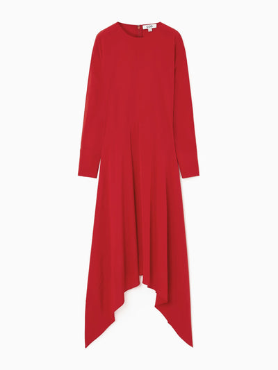 Cos Open-sleeve silk-blend dress at Collagerie
