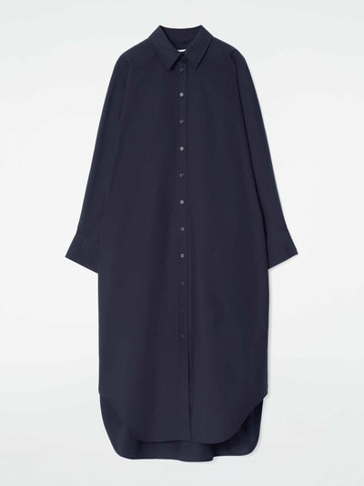 Cos Relaxed cotton shirt dress at Collagerie