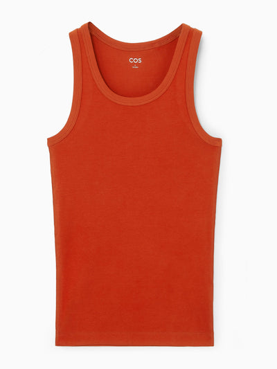 Cos Ribbed tank top at Collagerie