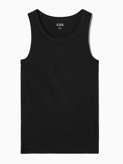 Cos Ribbed tank top at Collagerie