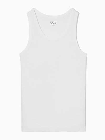 Cos Ribbed tank top at Collagerie