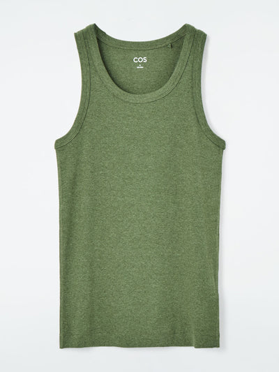 Cos Ribbed tank top at Collagerie