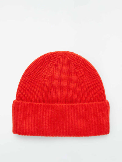 Cos Ribbed wool and cashmere beanie at Collagerie