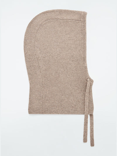 Cos Ribbed wool balaclava at Collagerie