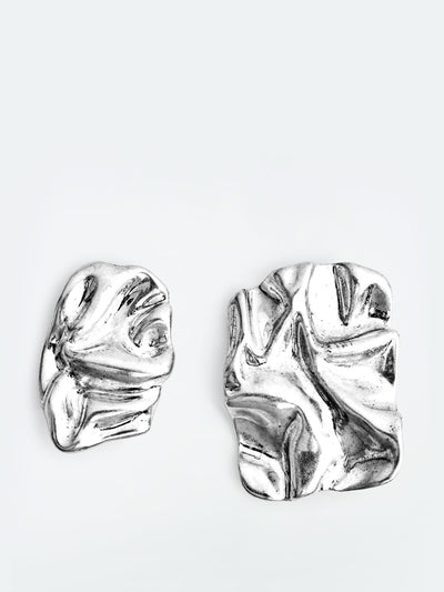 Cos Scrunched mismatched earrings at Collagerie