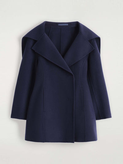 Cos Sculpted double-faced wool coat at Collagerie