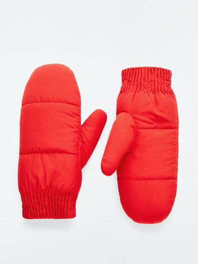 Cos Faux shearling-lined padded mittens at Collagerie