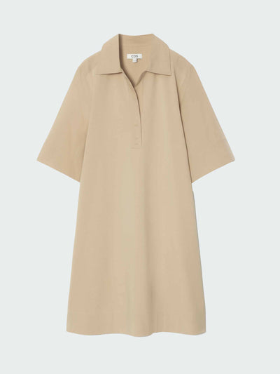 Cos Oversized open-collar shirt dress at Collagerie