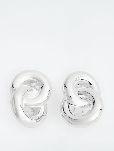 Cos Double-hoop clip-on earrings at Collagerie