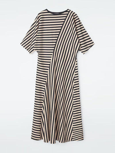 Cos Striped jersey midi dress at Collagerie