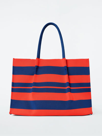 Cos Striped market tote bag at Collagerie