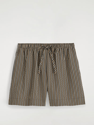Cos Striped seersucker shorts at Collagerie