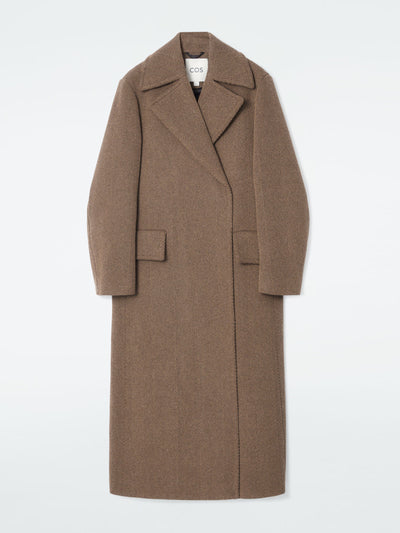 Cos Tailored herringbone wool coat at Collagerie