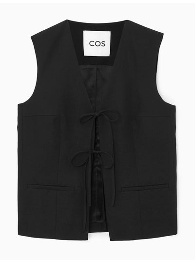 Cos Tie-front waistcoat at Collagerie