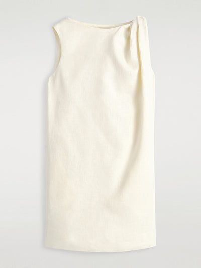 Cos Twist-detail linen mini dress at Collagerie