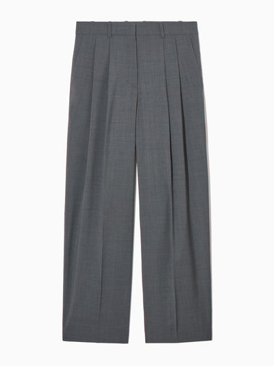 Cos Wide-leg tailored wool trousers at Collagerie