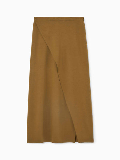 Cos Jersey wrap midi skirt at Collagerie