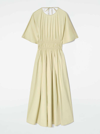 Cos Gathered open-back midi dress at Collagerie