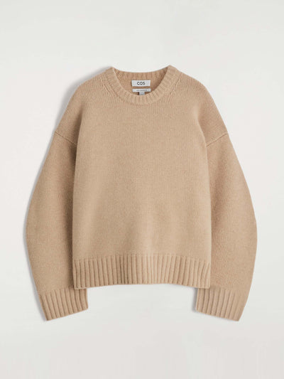 Cos Chunky cashmere crew-neck jumper at Collagerie