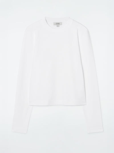 COS Clean cut regular long-sleeved t-shirt at Collagerie