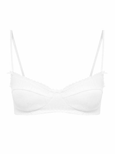 Cou Cou Intimates Pointelle balconette bra at Collagerie