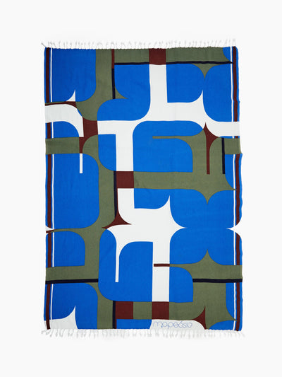 Mapoesie Chance beach towel in blue at Collagerie