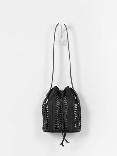 Couverture & The Garbstore Mini die-cut leather bucket bag at Collagerie