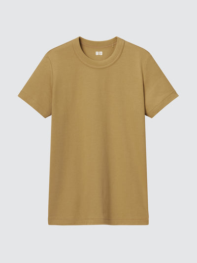 Uniqlo Crew neck short sleeved yellow t-shirt at Collagerie