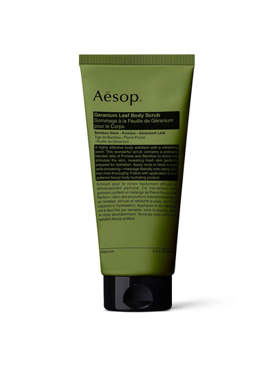 Aesop Geranium Leaf Body Scrub at Collagerie