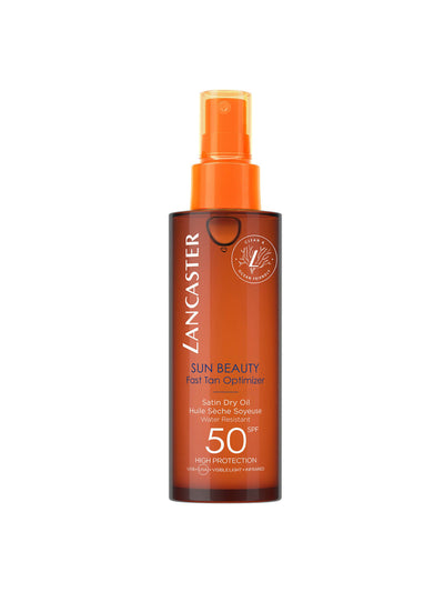 Lancaster Sun beauty fast tan optimizer satin dry oil spf50 at Collagerie