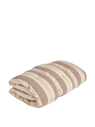 Tensira Chocolate stripe cotton mattress at Collagerie