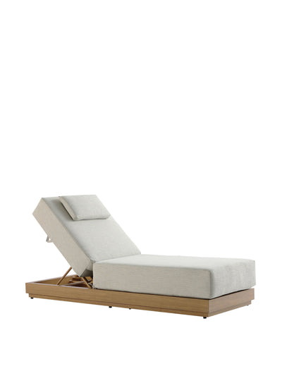 daals Pedra rope and aluminium outdoor sun lounger at Collagerie