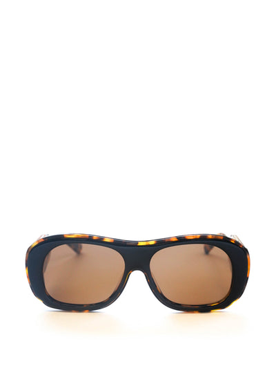Damson Madder Oversized navigator sunglasses in tortoiseshell at Collagerie