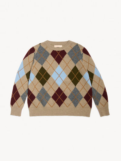 &Daughter Ava argyle crewneck at Collagerie