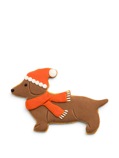 Daylesford Christmas dachshund iced biscuit at Collagerie