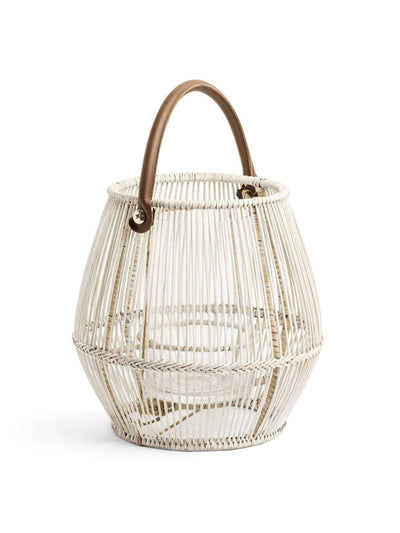 Daylesford Organic Cove lantern white wash small at Collagerie