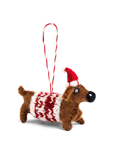 Daylesford Dachshund Christmas decoration at Collagerie