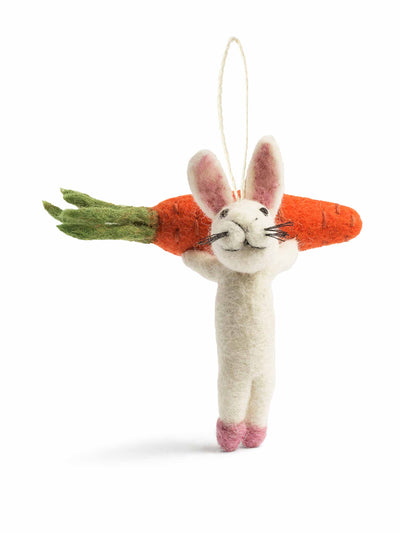 Daylesford Bunny with carrot easter decoration at Collagerie