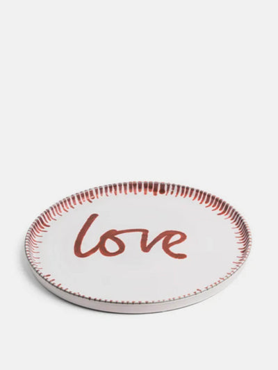 Daylesford Galley Love large red plate at Collagerie